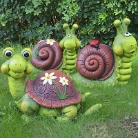草坪小动物-生肖蛇-铸铜鎏金动物雕塑摆件