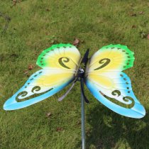 铁艺蝴蝶插件-玻璃钢景观雕塑蝴蝶