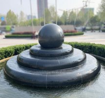 临沂石雕风水球喷泉