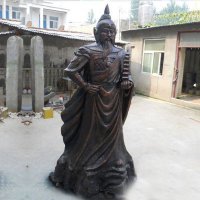 战神托塔天王李靖铸铜雕塑