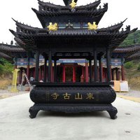 大型寺庙香炉雕塑