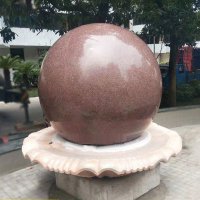 圆形风水球-高质量的石雕风水球