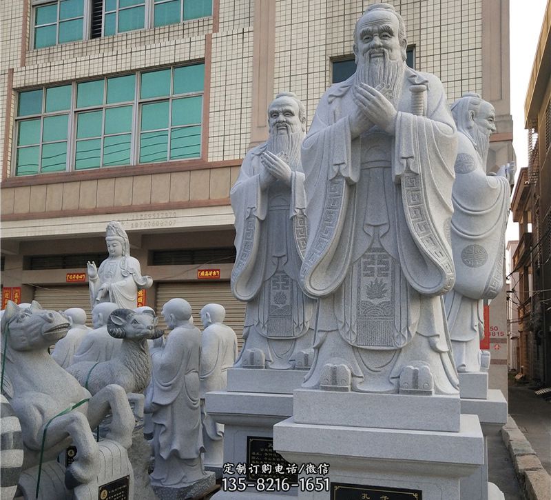 华农孔子像校园雕塑