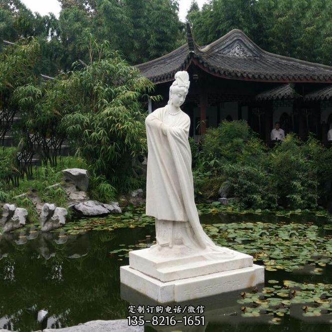 杨贵妃杨玉环石雕像-景区园林古代美女雕塑