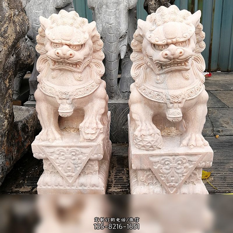汉白玉北京狮子雕塑