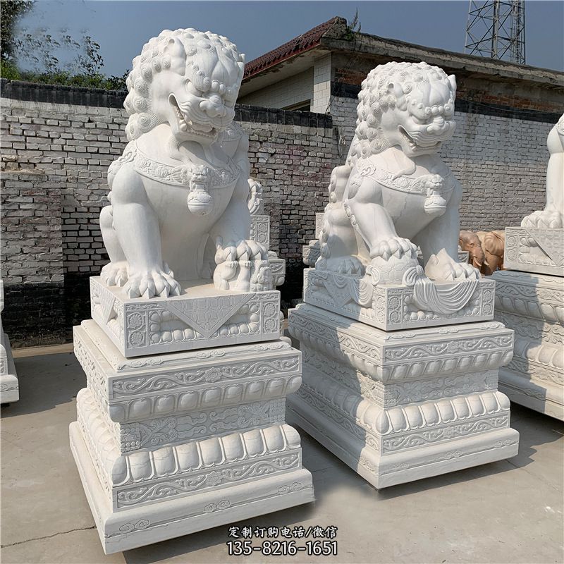 汉白玉天安门狮子雕塑图片