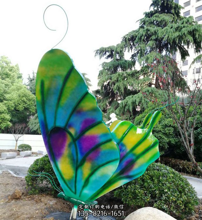 大型不锈钢蝴蝶雕塑