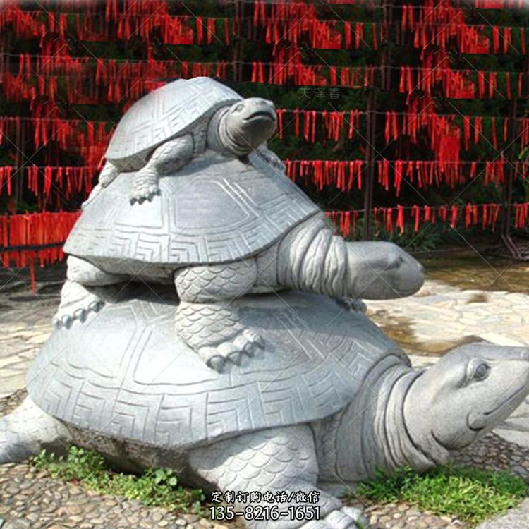 青石石雕乌龟景观雕塑