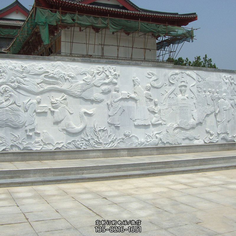 汉白玉寺庙浮雕墙