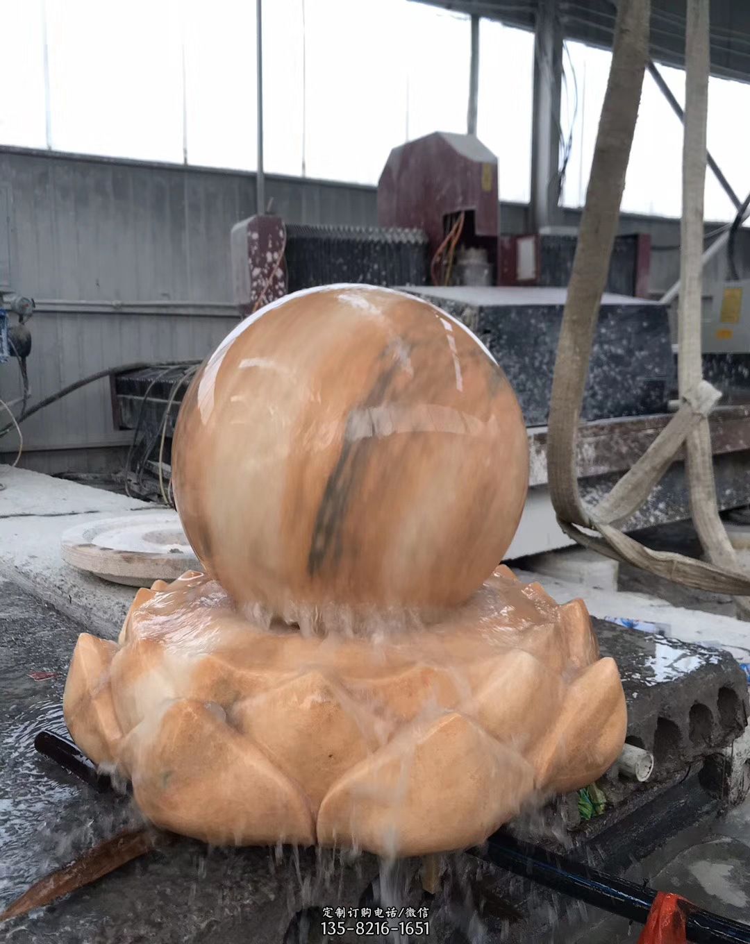 喷泉风水球-铜雕风水球