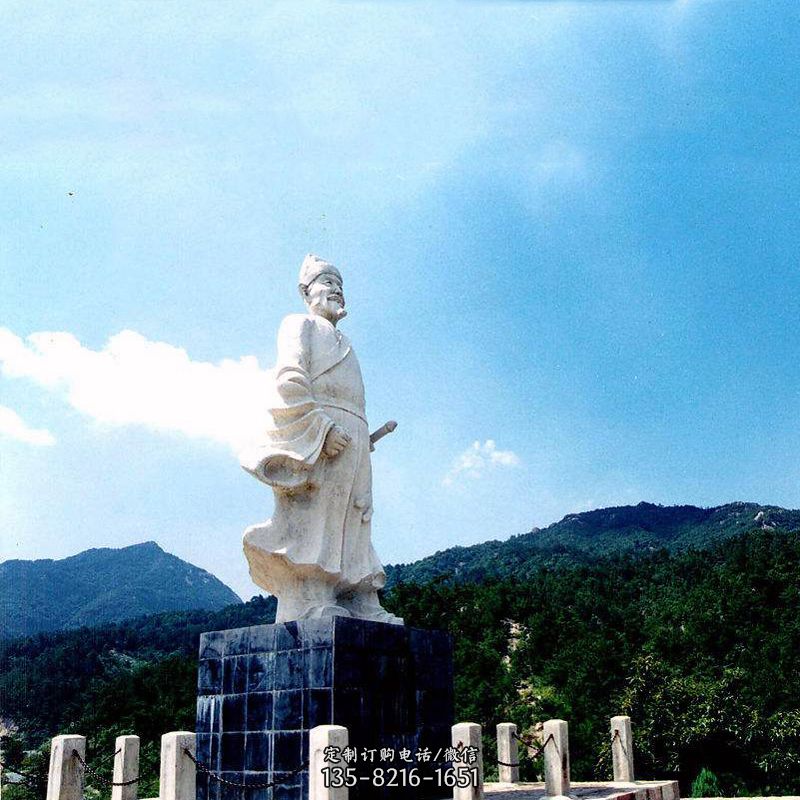 大型景区历史名人朱元璋石雕塑像图片