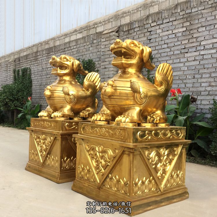 鎏金镇宅貔貅神兽动物铜雕