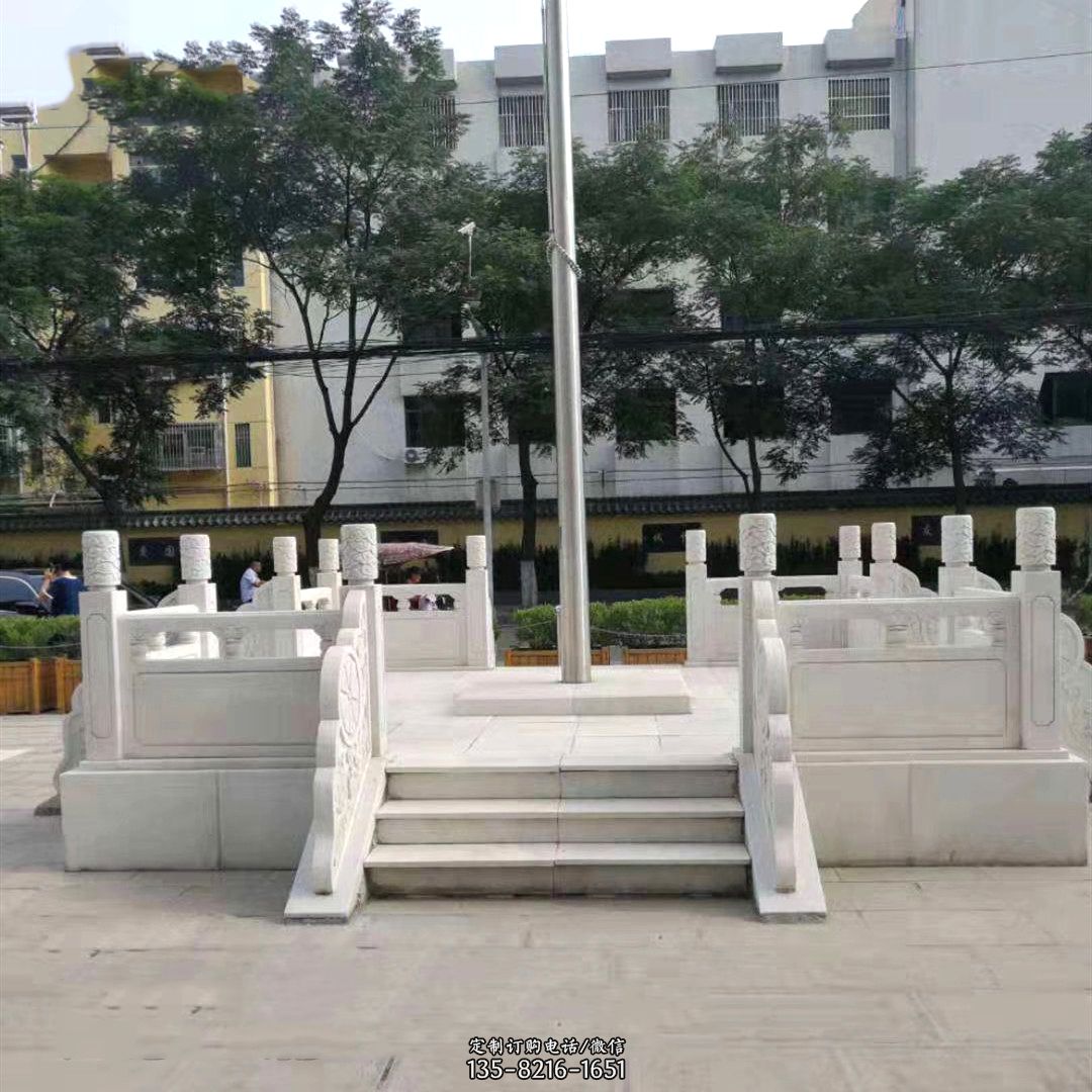 汉白玉公园园林广场升国旗台图片