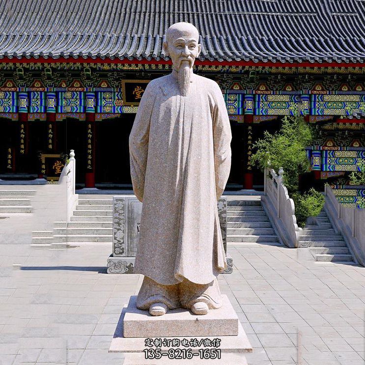 景区园林历史名人郑板桥石雕像