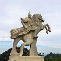 薛仁贵石雕塑像-中国古代著名将领雕塑