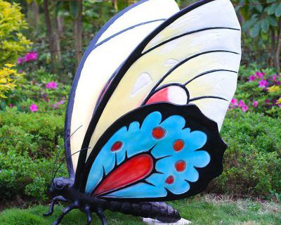 仿真蝴蝶摆件玻璃钢园林动物雕塑