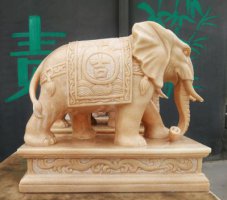 现代石雕大象雕像