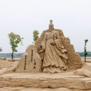 世界四大文化名人之屈原砂岩雕塑