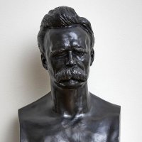 尼采石雕头像-西方人物著名哲学家尼采胸像雕塑