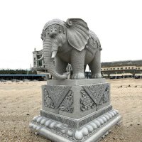 泰式大象石雕塑