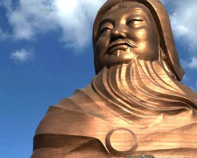 成吉思汗大雕塑-大型成吉思汗头像景区景点历史名人雕塑