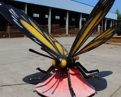 大型不锈钢仿真蝴蝶景观动物雕塑摆件