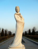 十二花神之一月梅花寿阳公主汉白玉古代美女雕像