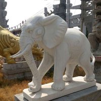 吸财石雕大象雕塑
