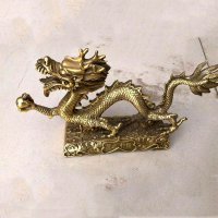 纯铜龙生肖动物雕塑摆件