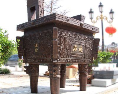 城市园林景观鼎-中国传统文化鼎盛雕塑