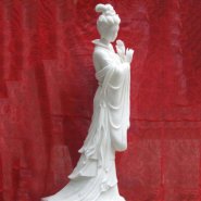 石雕貂蝉-汉白玉古代著名美女塑像