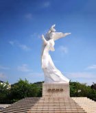 杨贵妃汉白玉石雕塑像-景区大型历史人物唐朝著名美女雕像