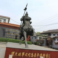 中国历史名人汉朝著名将领民族英雄卫青铜雕塑像