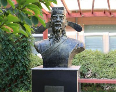 历史名人中国古代科学全才沈括铜雕头像