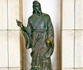 中国历史名人铸铜王羲之雕像