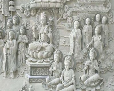 佛教人物大理石浮雕