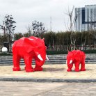 广场大象雕塑