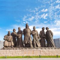 大蒙古国建立者成吉思汗情景景观雕塑景区园林历史名人雕像