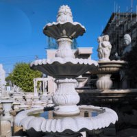 喷泉石雕池子-青铜雕塑喷泉