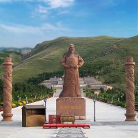 中国历史名人大型李世民景观雕塑