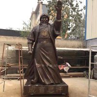 世界名人著名军事家成吉思汗铁木真铜雕塑像