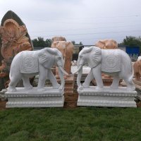 大象的的石雕-铸铁大象雕塑