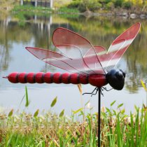 B款蜻蜓红色仿真雕塑