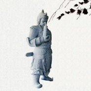中国古代神话中的托塔天王石雕塑