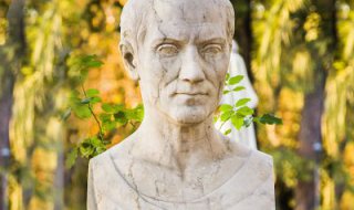 阿基米德头像雕塑-校园世界名人半身胸像石雕