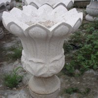 砂岩园林花盆雕塑
