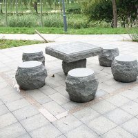 公园石桌凳-仿古大理石桌凳