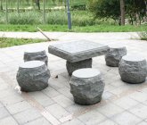 公园石桌凳