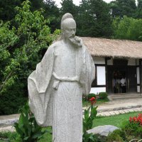 白居易石雕塑像-公园景区中国古代历史文化名人雕塑