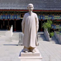 景区园林历史名人郑板桥石雕像
